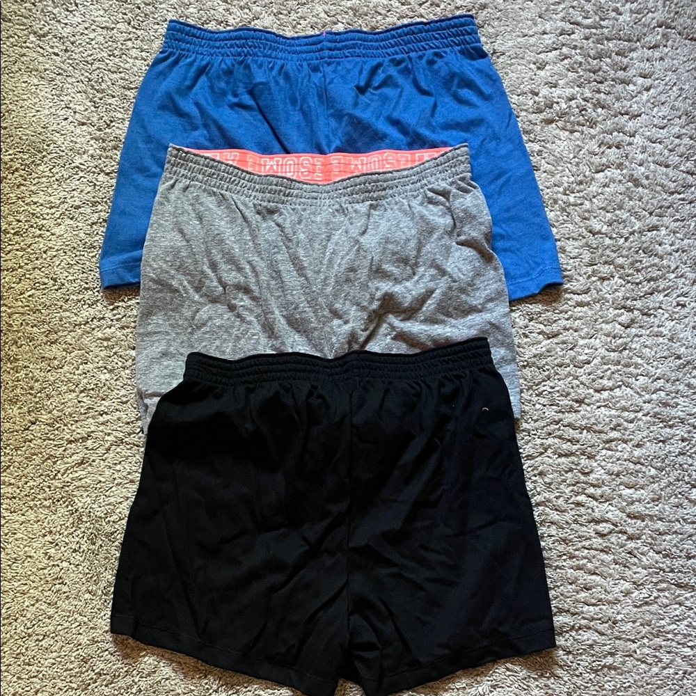 Wonder Nation Kids Shorts - Black, Gray, Blue